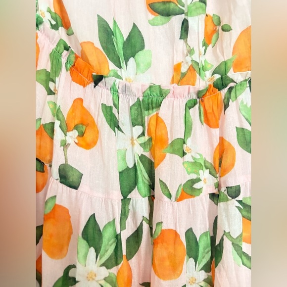 NEW WKND WYFR flagler halter dress in citrus small NWT - Picture 3 of 5